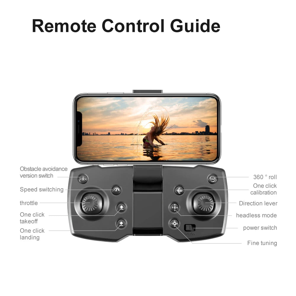 V88 Mini Drone 4K HD Dual Camera