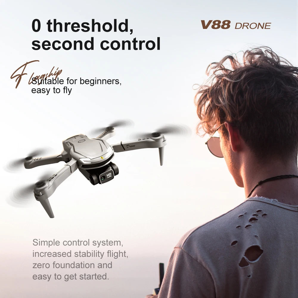 V88 Mini Drone 4K HD Dual Camera