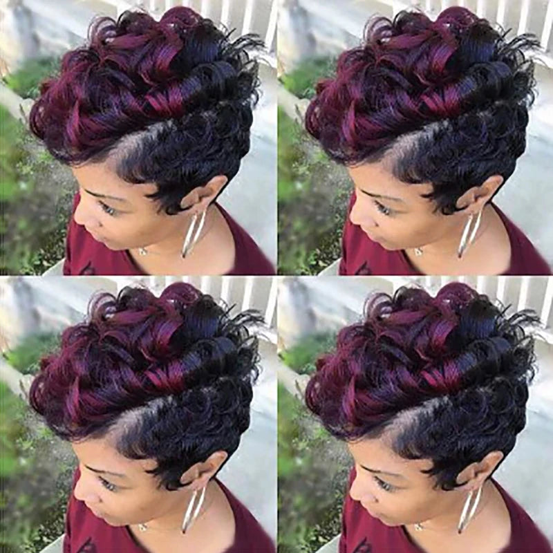 Short Curly African American  Wig