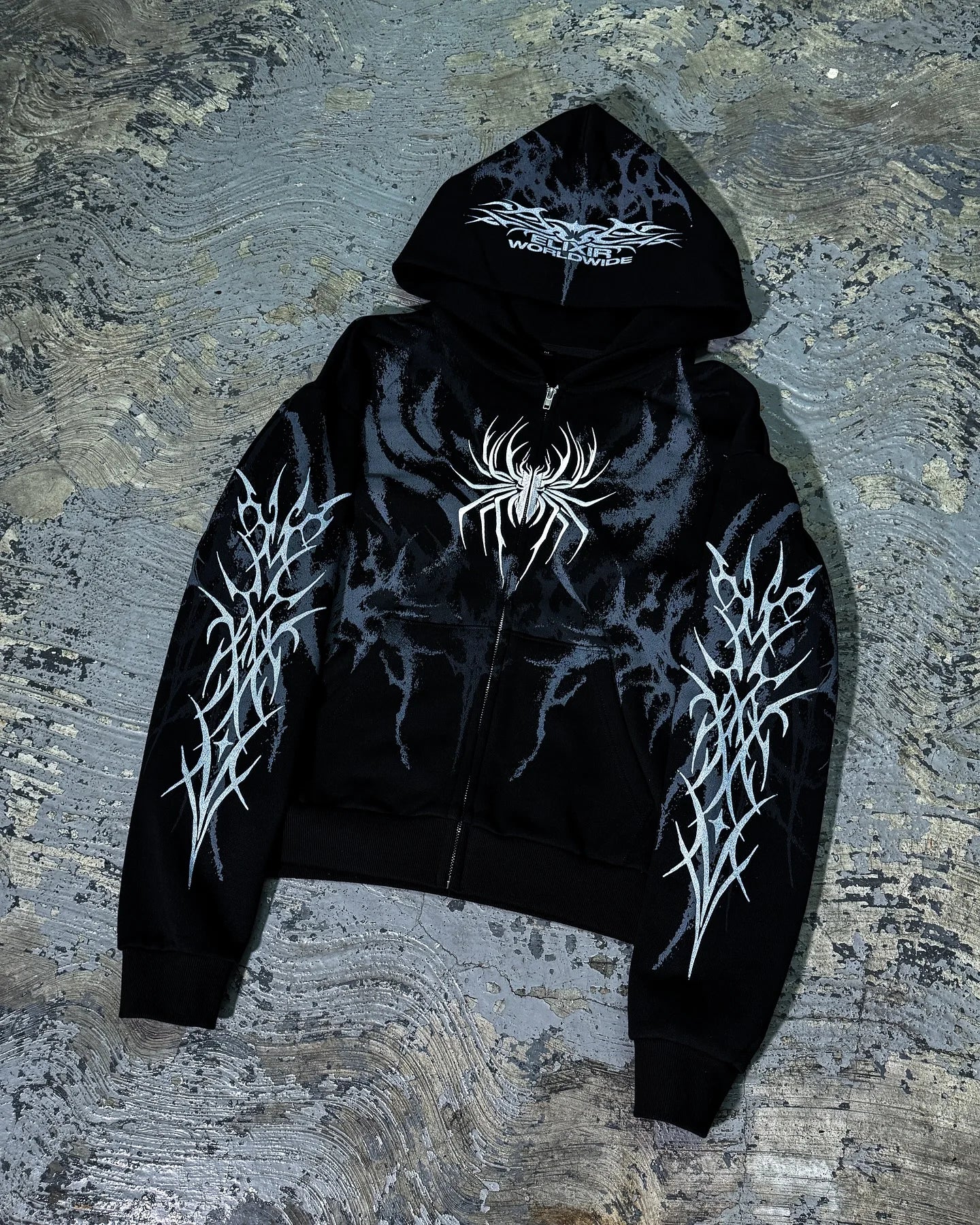 Hip Hop Graphic Print Hoodie