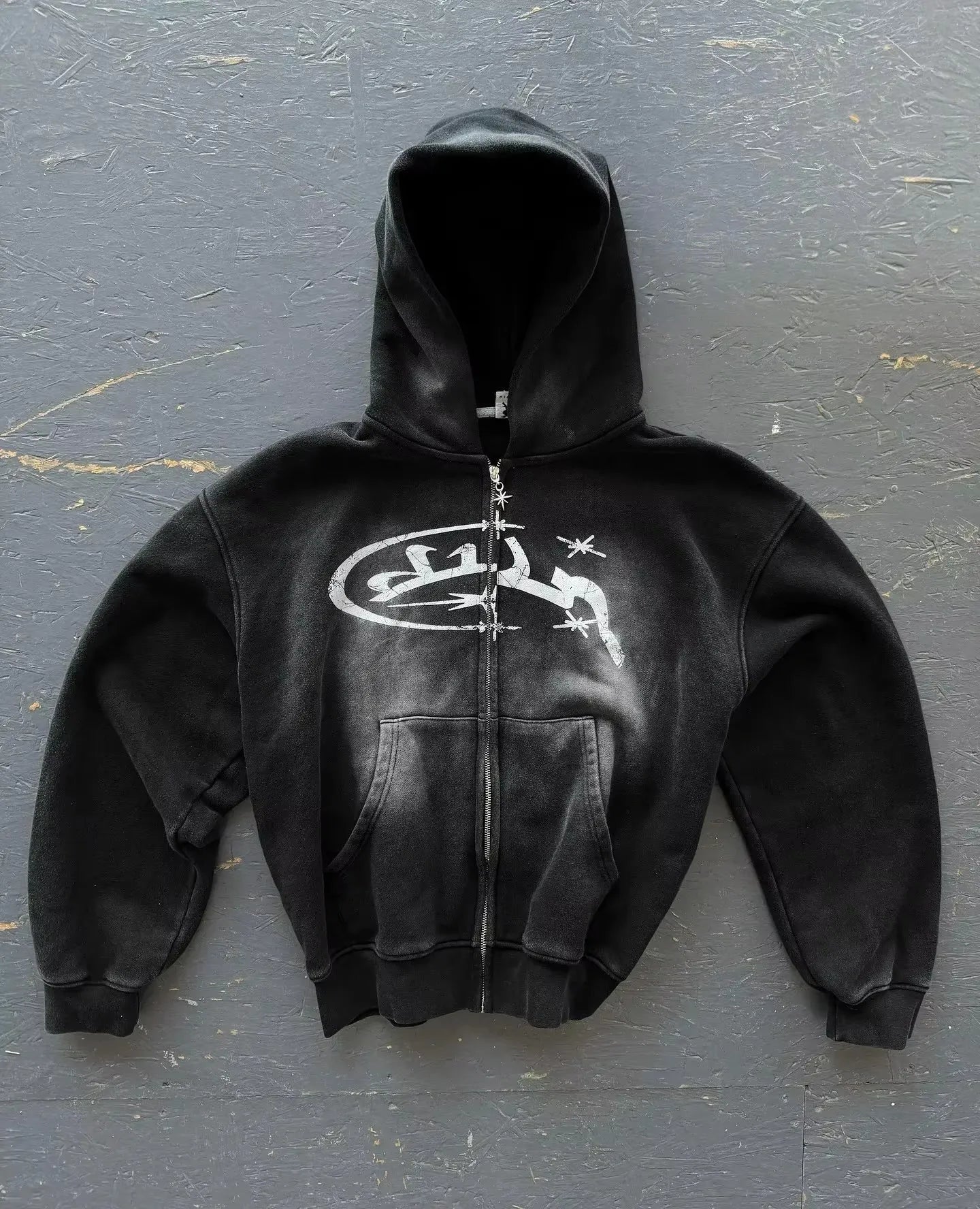 Hip Hop Graphic Print Hoodie