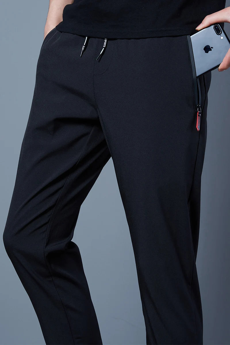 Summer Mens Ice Silk Pants