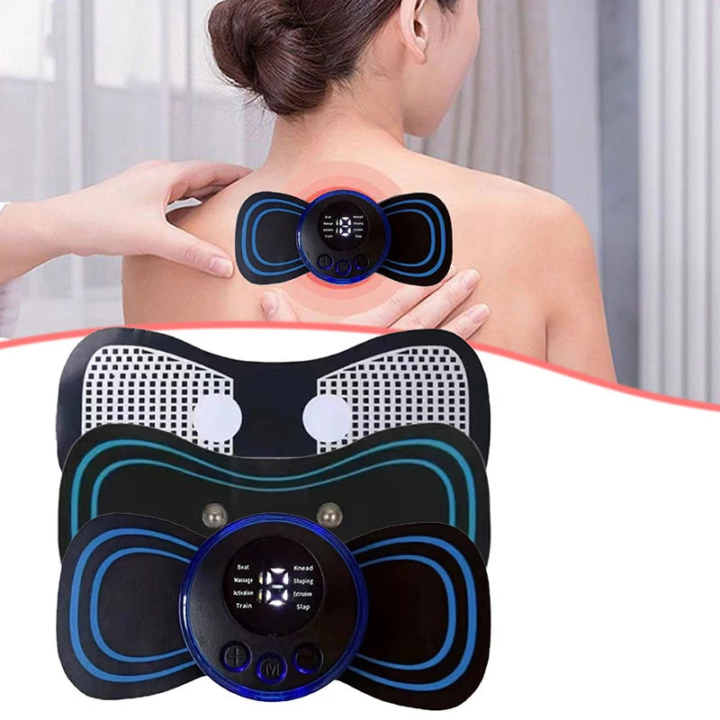 Mini Cervical Massager Electronic Pulse Back Massage