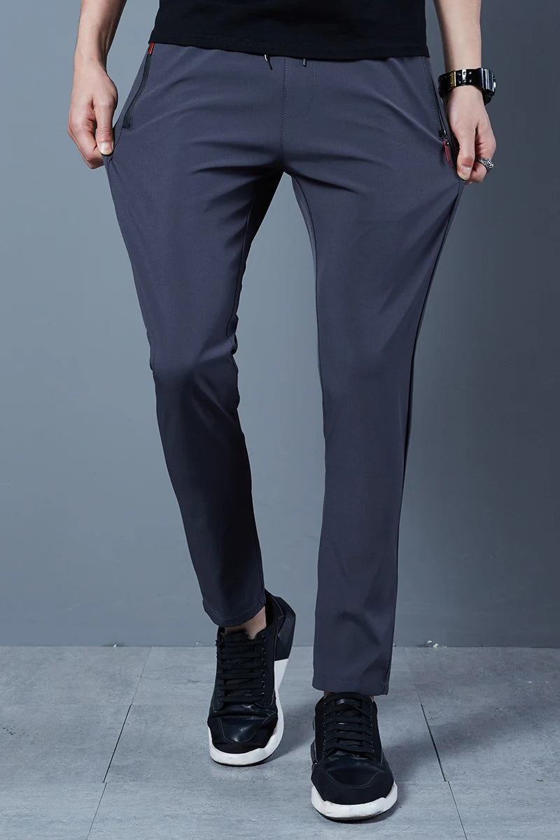 Summer Mens Ice Silk Pants