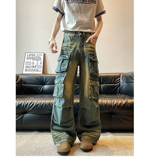 Wide Leg jeans Multi Pocket