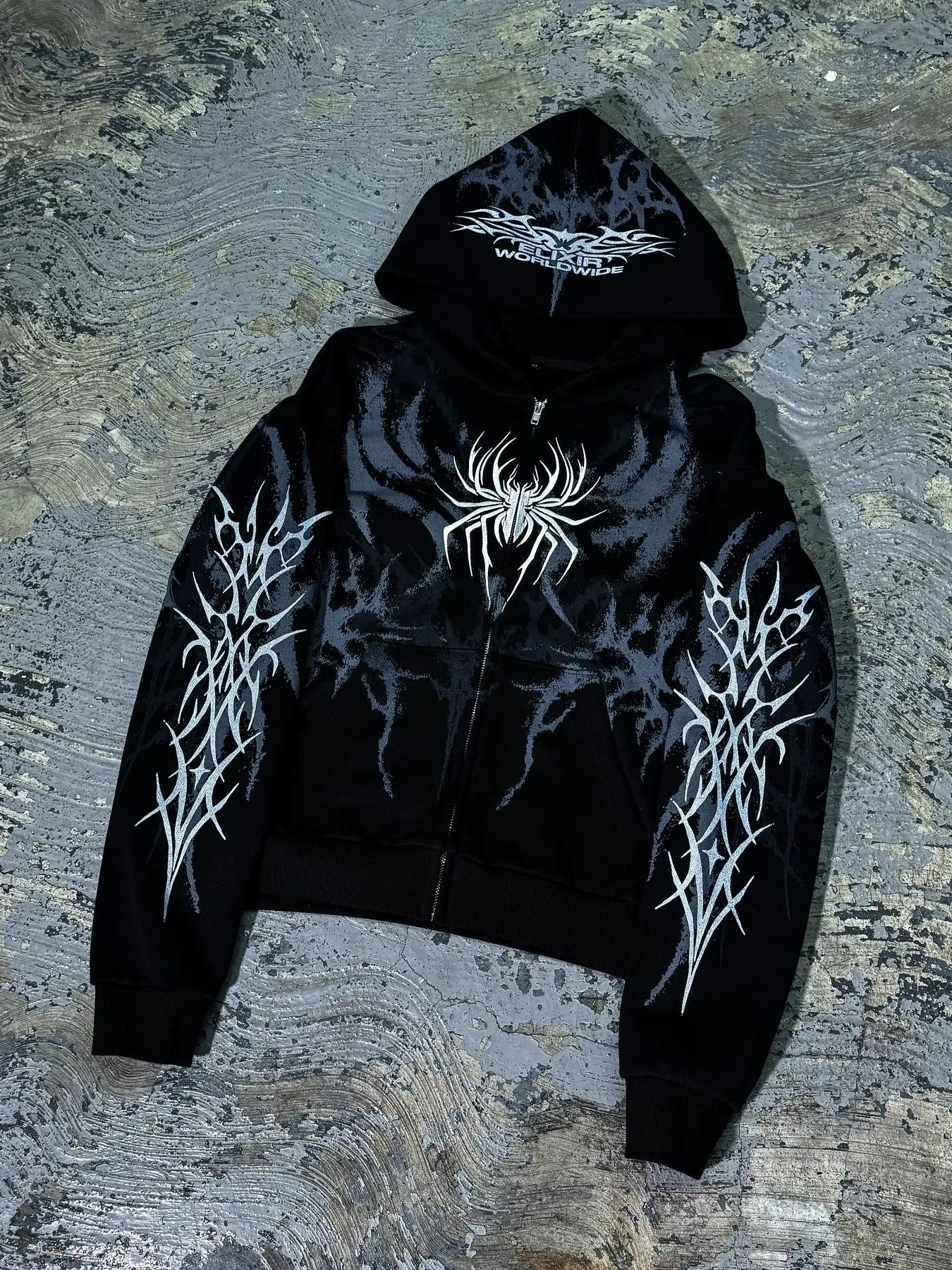 Hip Hop Graphic Print Hoodie