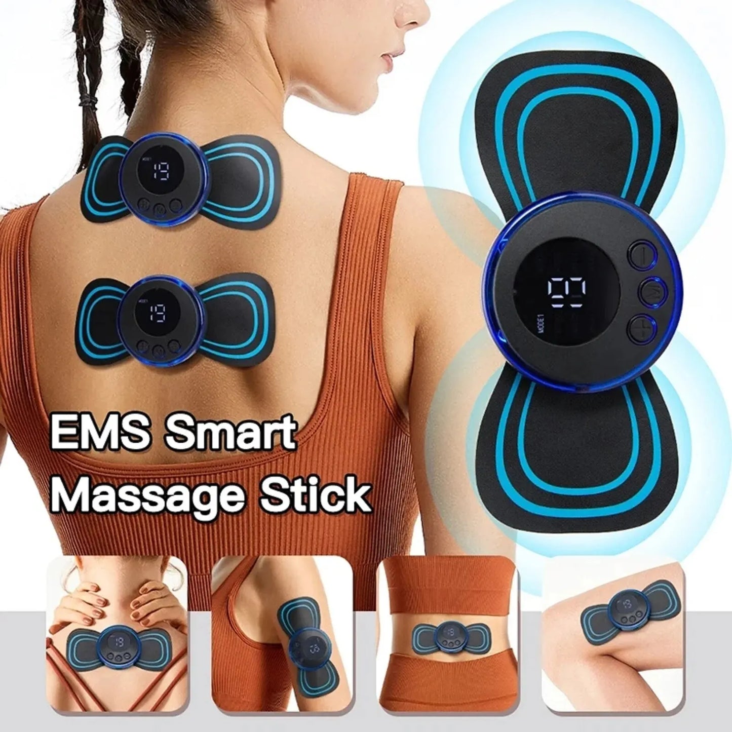 Mini Cervical Massager Electronic Pulse Back Massage
