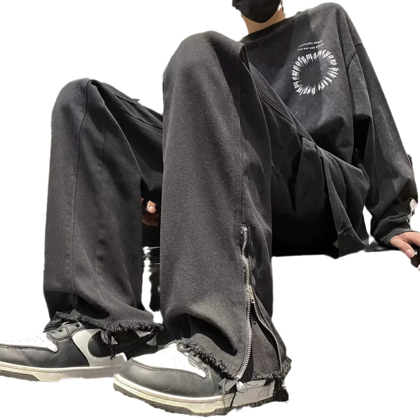 Straight-leg Denim Jeans