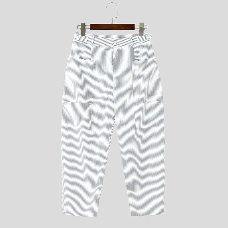INCERUN Men Wide Leg Pants