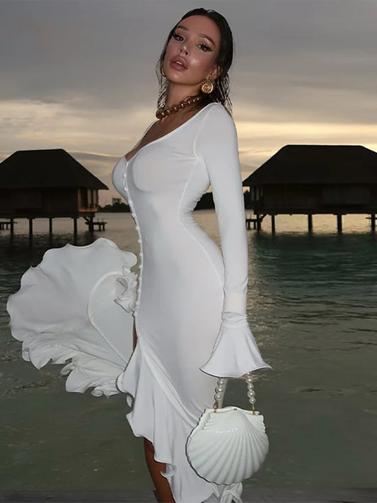 Dress Women Sexy Flare