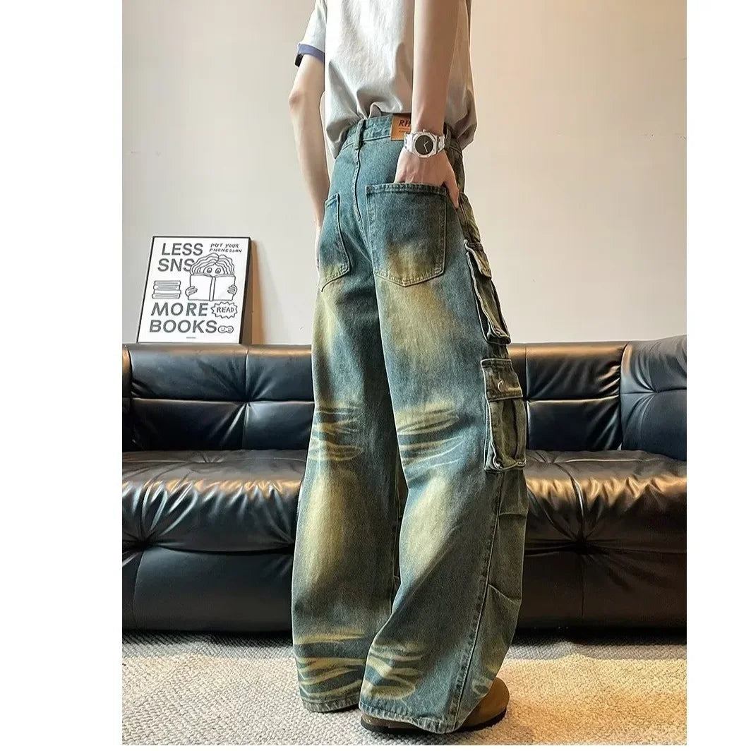 Wide Leg jeans Multi Pocket
