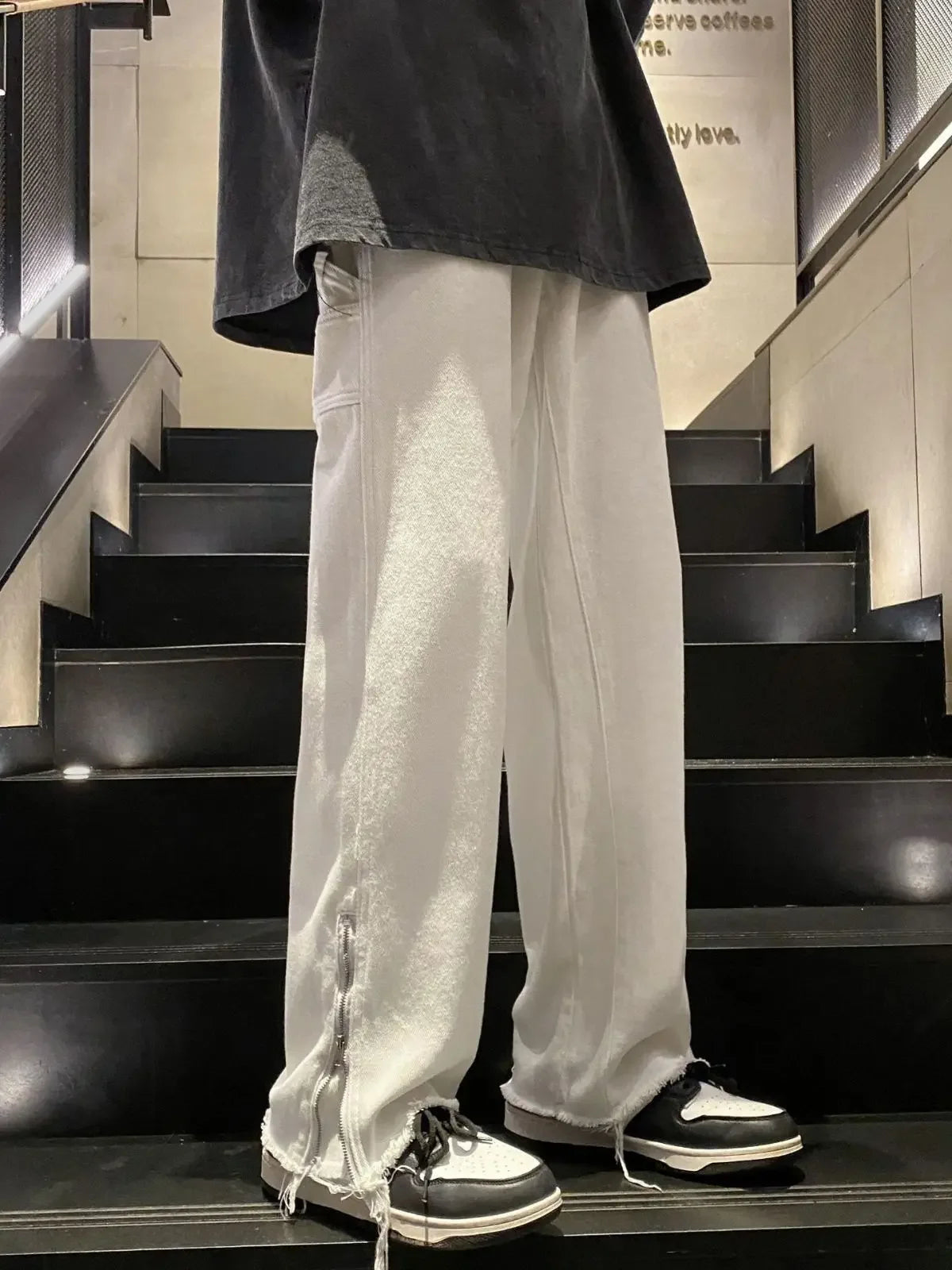 Straight-leg Denim Jeans