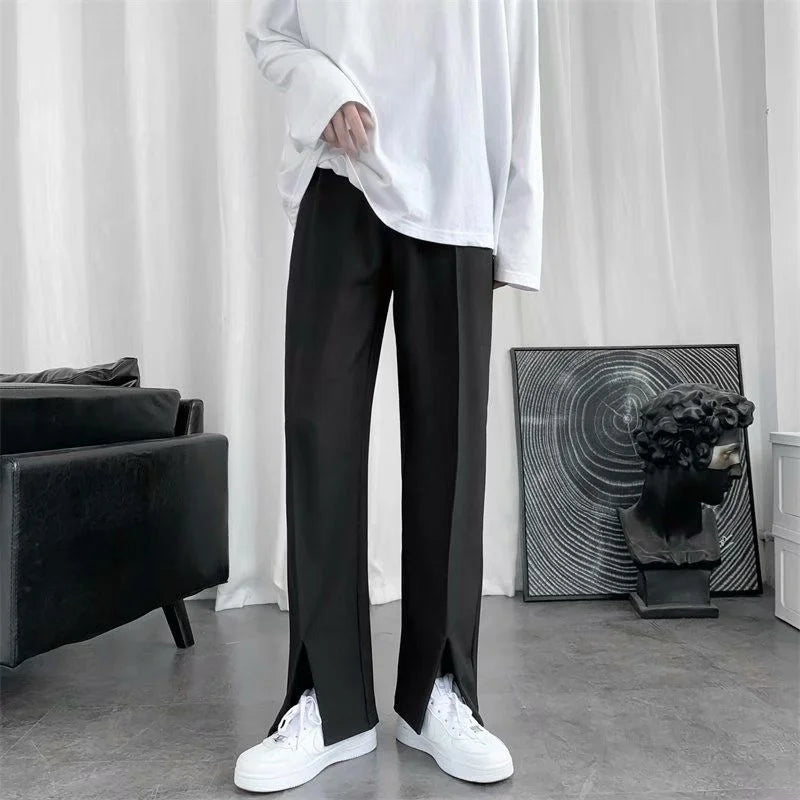 Black Suit Pants Men Fashion
