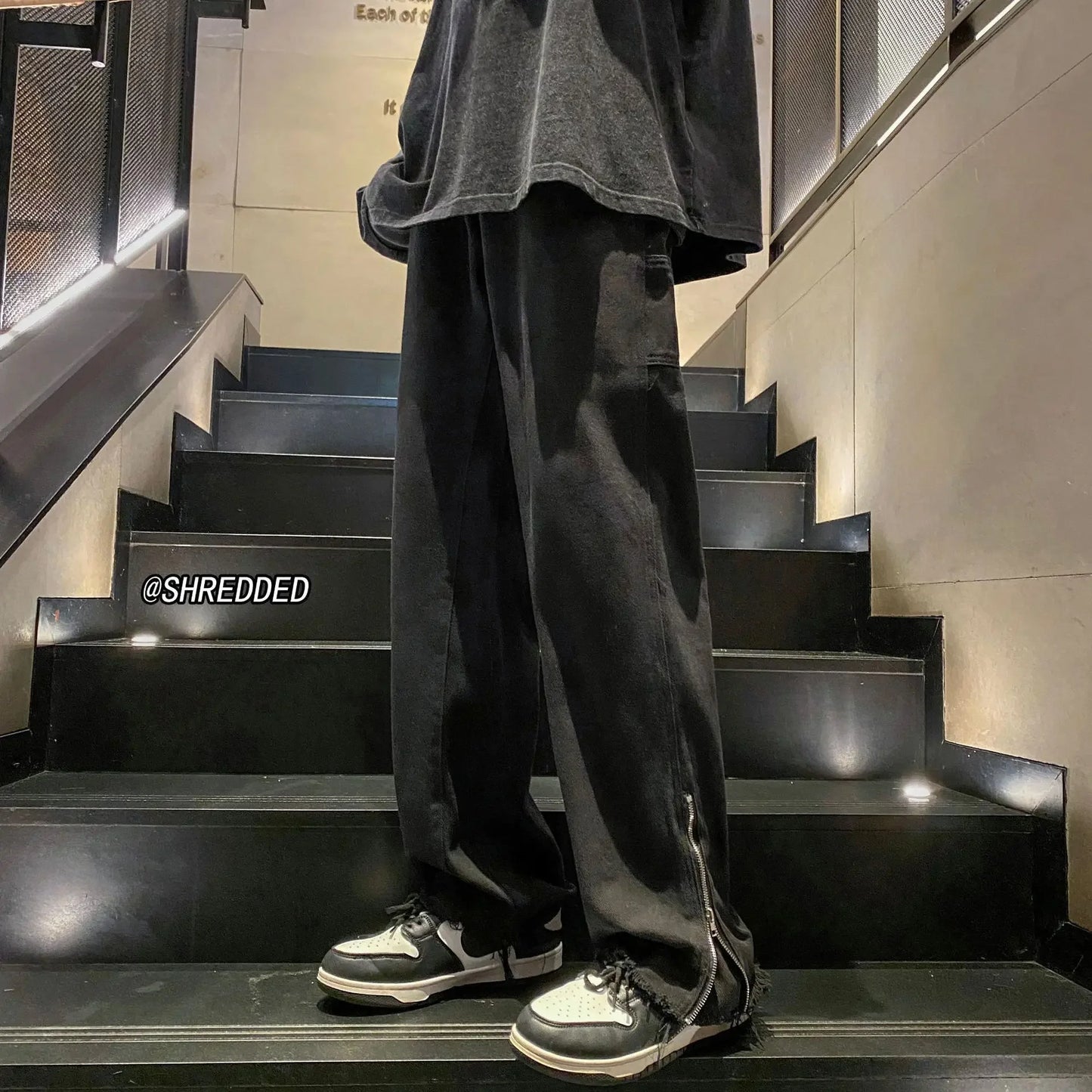 Straight-leg Denim Jeans