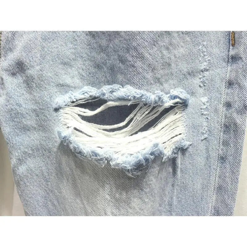 Jeans Loose-fit with Ripped Patches