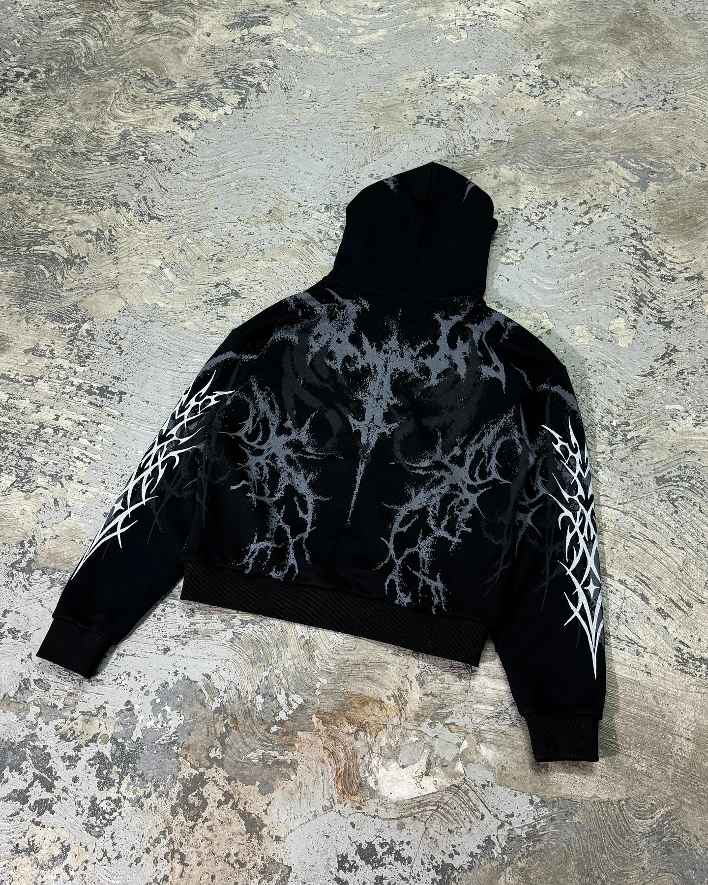 Hip Hop Graphic Print Hoodie