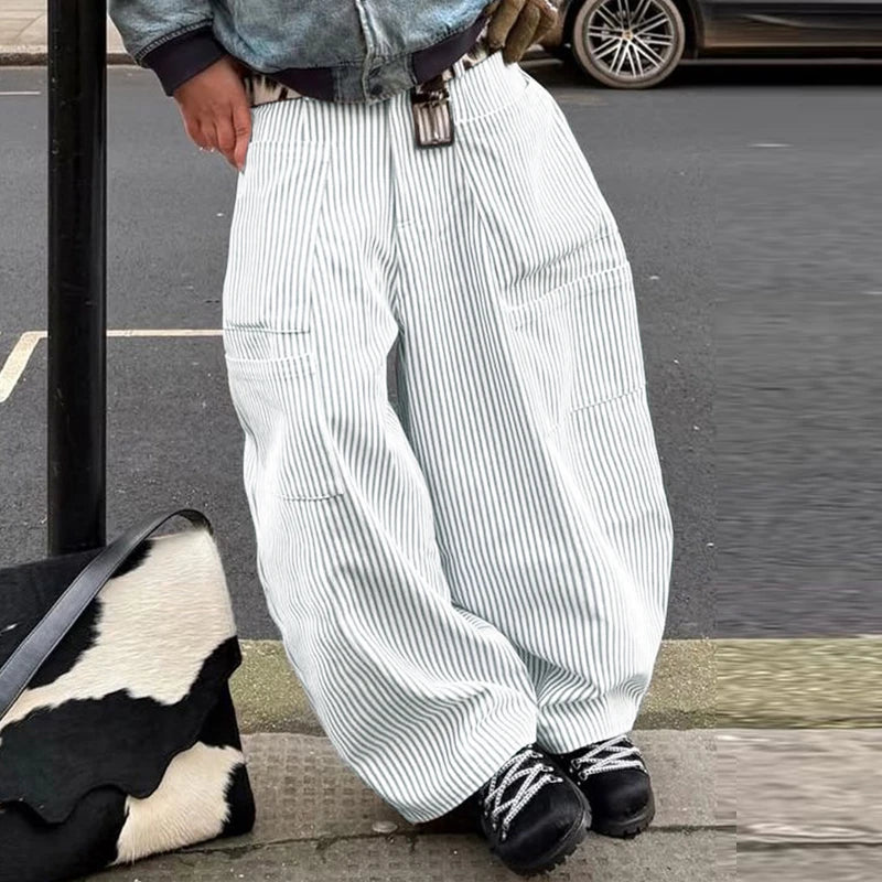 INCERUN Men Wide Leg Pants