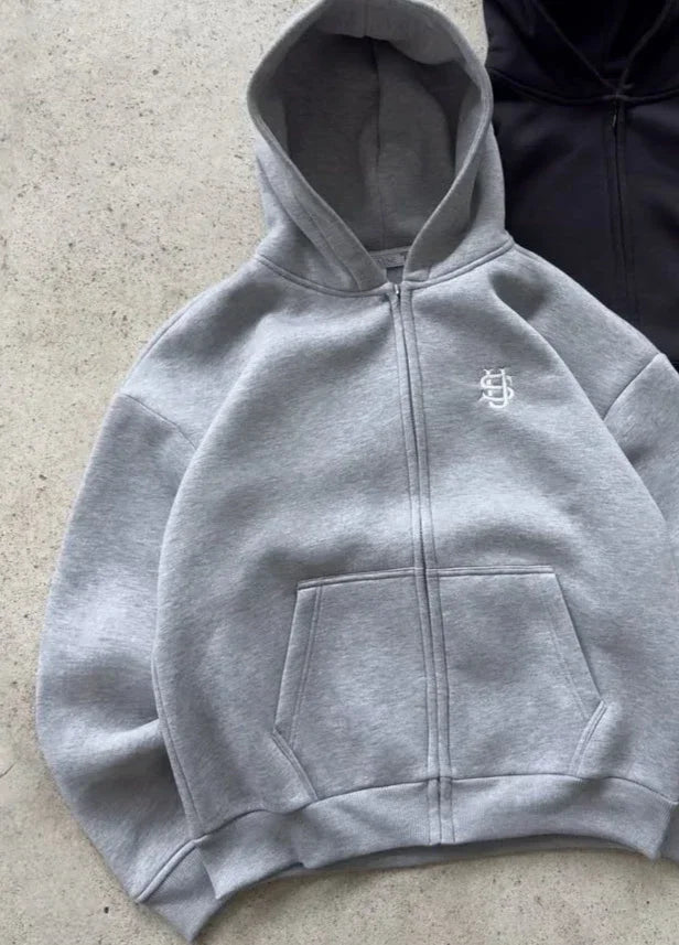 casual zipper hoodie